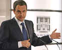 Rodrguez Zapatero durante su comparecencia en la Moncloa