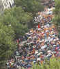 Vista general de la manifestacin convocada por la AVT.