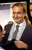 Zapatero, con un pauelo palestino en el Foro Joven Internacional