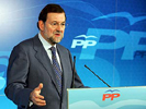 Mariano Rajoy en sus declaraciones tras el anuncio del Presidente