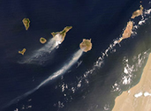 Imagen tomada el 31 de julio de 2007, por el satlite Aqua de las islas Canarias