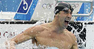 El nadador norteamericano Michael Phelps  super el record de Mark Spitz y consigui 8 oros olmpicos.