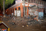 Imagen de los restos del atentado en Jaipur