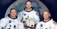  Buzz Aldrin, Neil Armstrong y Michael Collins  en 1969