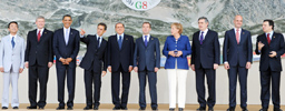 Foto oficial de  Cumbre del G-8 en L'Aquila 