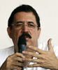 El presidente depuesto Manuel Zelaya Rosales