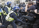 Las protestas, en un principio pacficas, terminaron en enfrentamientos 