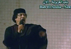 Gadafi durante su alocucin del 22 de marzo.