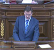 Mariano Rajoy durante su intervencin
