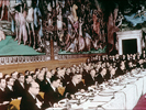 Firmantes del tratado fundacional de la Unin Europea, en Roma en 1957.