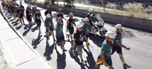 Mineros de Teruel, Asturias y Len durante su marcha haca Madrid.
