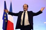 Franois Hollande celebra el triunfo socialista.