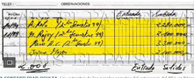 Imagen de unas de la pginas de la contabiliad B del PP, aparece el nombre de M Rajoy.