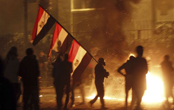 Protesta contra el presidente Morsi anoche en El Cairo.