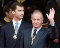 El Rey Juan Carlos y el principe heredero Felipe, celebran el 25 aniversario del reinado de Juan Carlos I