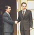 Aznar y Rodriguez Zapatero, tras la firma del pacto antieta