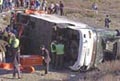 Autobs accidentado en Huelva.