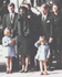 Jackie y sus hijos en el funeral del JFK