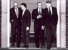 En junio del 97, en los actos conmemorativos del 20 aniversario de las primeras elecciones democrticas, los cuatro presidentes  del Gobierno de Espaa.