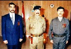 Uday, Saddam y Qusay Hussein. 