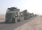 El convoy de camiones ha salido de Basora 
