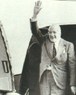 Josep Tarradellas a su llegada a Barcelona el 24 de octubre del 77