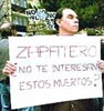 Un ciudadano reclama la presencia de Rodriguez Zapatero