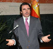 Aznar, durante la recepcin en el Congreso 