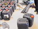 Los bidones de los productos qumicos almacenados para el atentado.