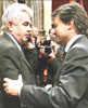 Maragall y Mas, pualadas en el Parlament