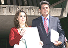 Los diregentes del PP, Soraya Sez y Federico Trillo ante el Tribunal Constitucional