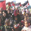 Saharauis en una manifestacin nacionalista