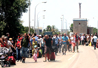 Viajeros evacuados del aeropuerto de Ibiza