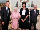 El presidente de EE UU, Barack Obama, y su mujer, Michelle, fueron recibidos por la reina Isabel II y el prncipe Philip 