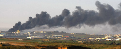 Imgenes de los combates en el interior de la franja de Gaza