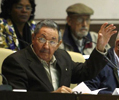 Raul Castro durante la sesin plenaria de la Asamblea Nacional del Poder Popular 2010