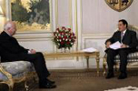 Moratinos, al presidente argelino  Abdelaziz Buteflika.