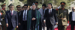 Zapatero, junto a Karzai en Afganistn.