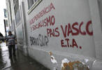 Pintada a favor de ETA en una calle de Caracas