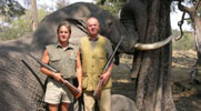 El rey Juan Carlos, en un safari en Botsuana (Foto colgada en rannsafaris.com)