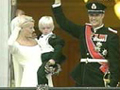Boda en Oslo de Haakon y Mette-Marit , en la foto con el hijo de la novia. La familia feliz