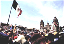 Zapatista en la la ciudad de Mexico