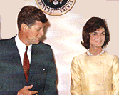 Los Kennedy en el Sala de Prensa de la Casablanca