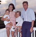la familia presidencial durante unas vacaciones veraniegas