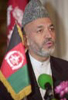 El Presidente afgano Hamid Karzai