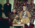El comandante de la Alianza Abdul Rashid Dostum en las conversaciones con los talibanes sobre Kunduz.